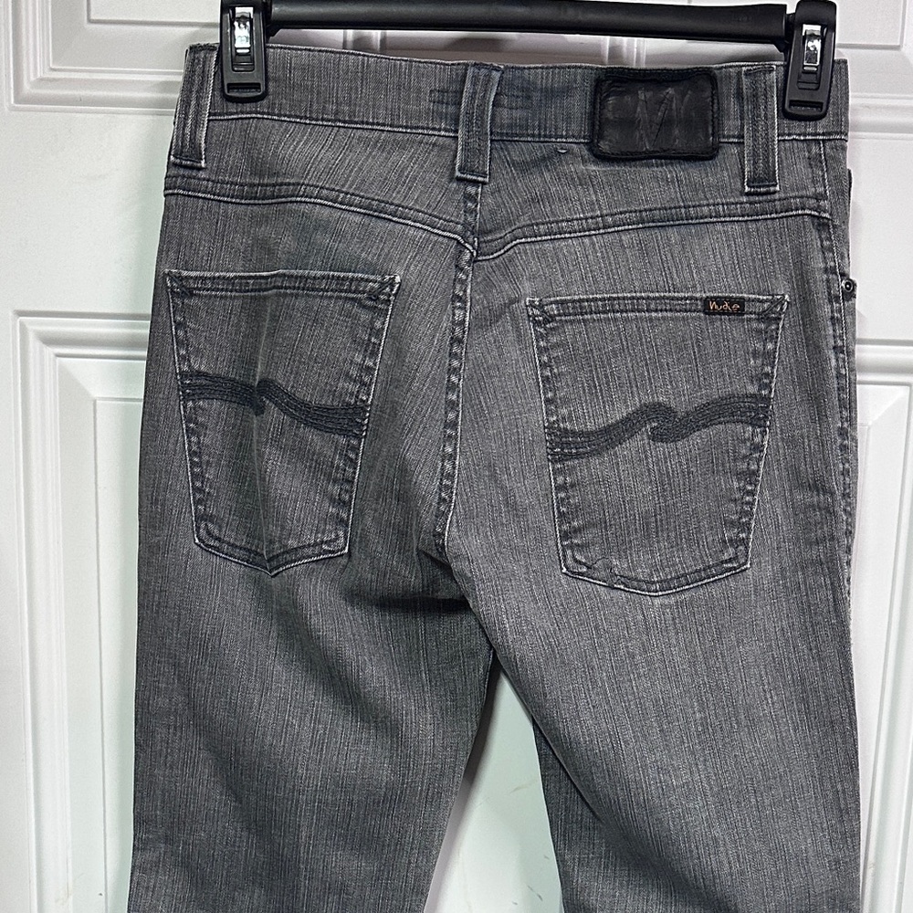 Nudie Jean, NJ1713 Slim Jim Dry Grey Made in Italy 32x32.